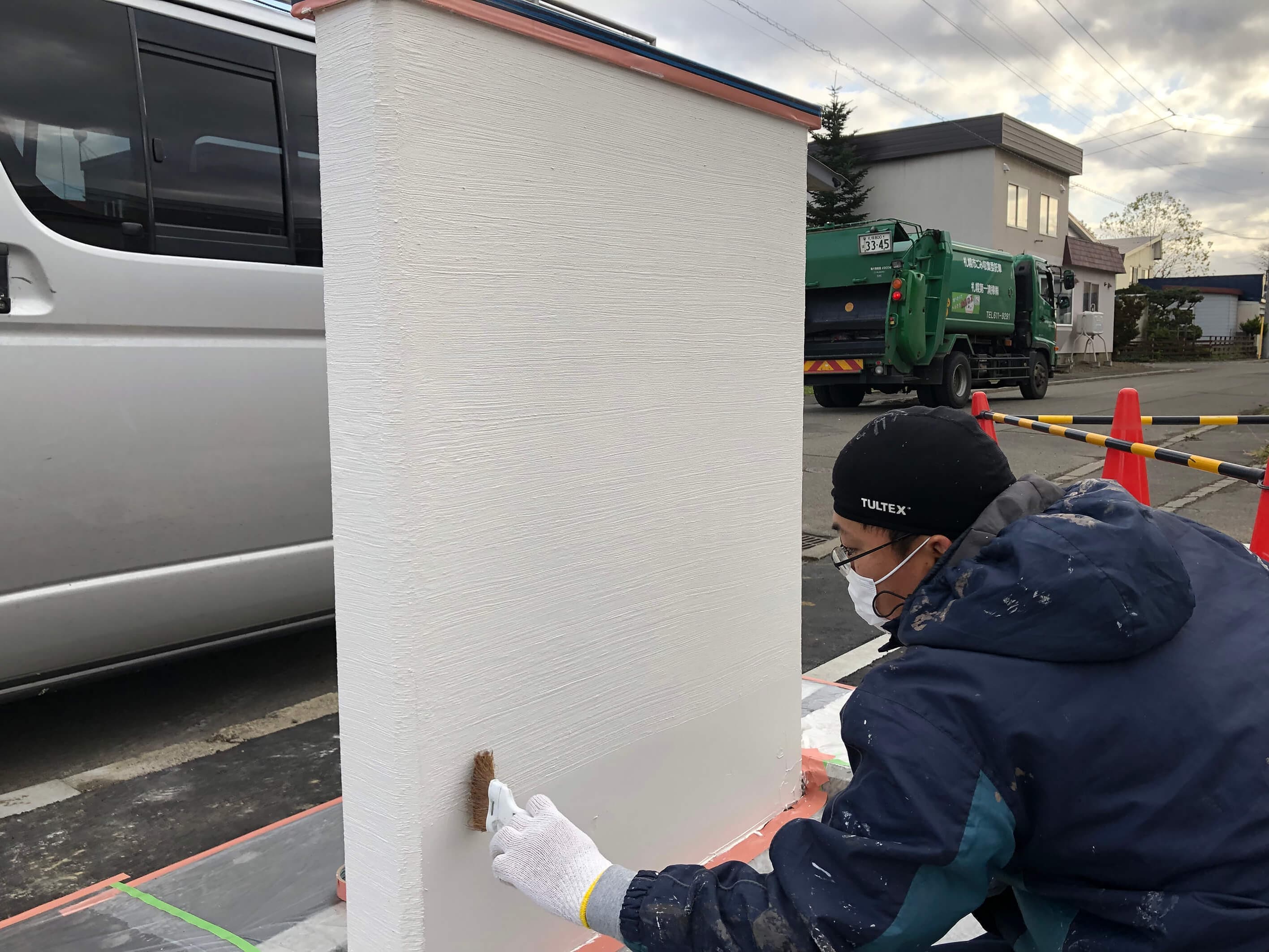 意匠性塗材塗装